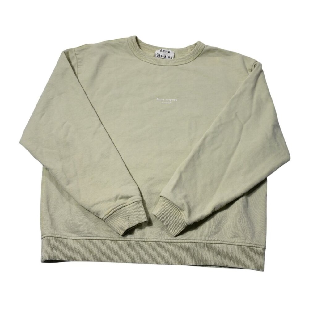 Acne Studios Fierre Stamp Sweatshirt Style SWEA000076 in Green